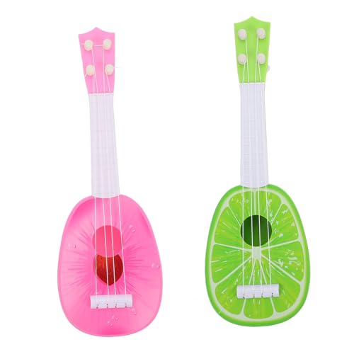 GARVALON 2 Stück Mini Ukulele für Kunststoff Musikinstrumente mit Realistischer Optik Sicher Vielseitig Nutzbar Pädagogisches Lernspielzeug für Mädchen und Jungen GARVALON 2 Stück Mini Ukulele für Kunststoff Musikinstrumente mit Realistischer Optik Sicher Vielseitig Nutzbar Pädagogisches Lernspielzeug für Mädchen und Jungen von GARVALON