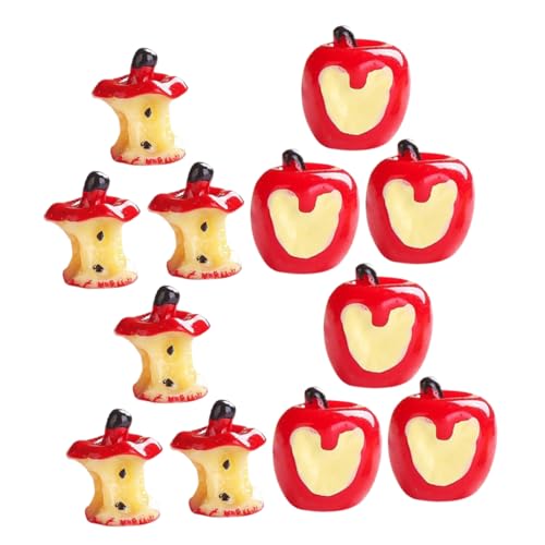 GARVALON 20 Stück Apfelmodell Spielzeug Miniatur Äpfel Requisiten Mini Kunstäpfel Modell Simulierte Erdbeeren Layout Szene Dekor Miniatur Kunstfrüchte Puppenhaus Obstmodelle von GARVALON