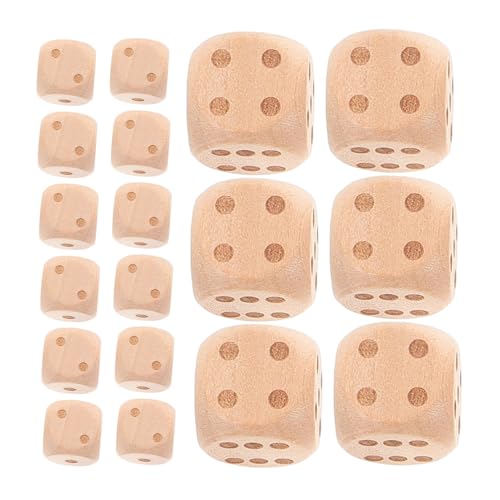 GARVALON 20 Stück Teiliges Holz würfelset mit Zahlen Stabile Unbemalte Würfel für Brettspiele DIY Designs Faire Würfelspiele für Party Rollenspiel zubehör GARVALON 20 Stück Teiliges Holz würfelset mit Zahlen Stabile Unbemalte Würfel für Brettspiele DIY Designs Faire Würfelspiele für Party Rollenspiel zubehör von GARVALON