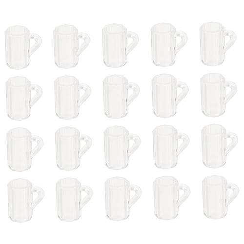 GARVALON 20 Stück Teiliges Mini Bierkrug aus Kunststoff Realistische Puppenhaus Deko Langlebige Miniatur Bierbecher für Mikro-landschaften Tischdeko und Modellbau Geeignet als für Bierfans GARVALON 20 Stück Teiliges Mini Bierkrug aus Kunststoff Realistische Puppenhaus Deko Langlebige Miniatur Bierbecher für Mikro-landschaften Tischdeko und Modellbau Geeignet als für Bierfans von GARVALON