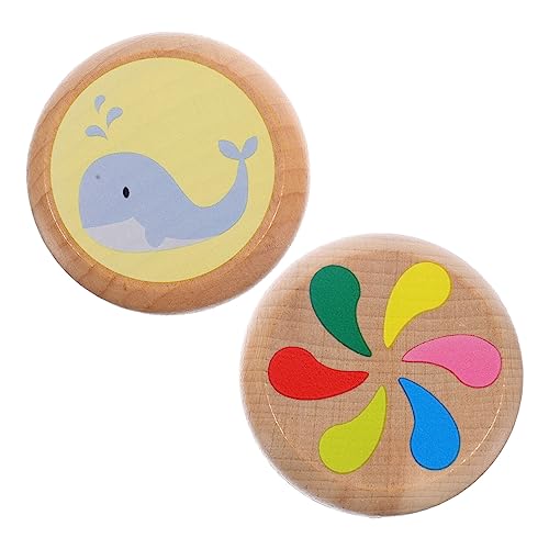 GARVALON -bälle Für Jungen Und Mädchen -Spielzeug Aus Holz 2-teiliges Set Windmühle Delphin Unisex-Spielzeug Schulbedarf von GARVALON