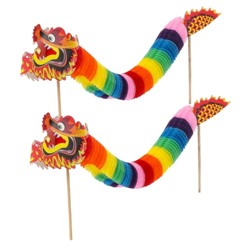 GARVALON 2stücke Papierdrache Dekoration Für Chinesische Neujahr Drachen Ornament Für Festlichkeiten Und Partys Leichtes Handheld Design Für Unvergessliche Erinnerungen GARVALON 2stücke Papierdrache Dekoration Für Chinesische Neujahr Drachen Ornament Für Festlichkeiten Und Partys Leichtes Handheld Design Für Unvergessliche Erinnerungen von GARVALON