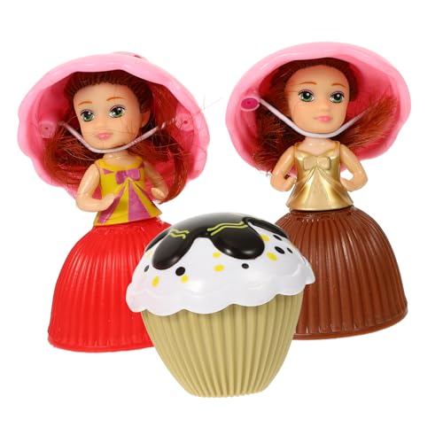 GARVALON 3er Set Mini Cupcake Überraschung Puppen Zufällige Farbe Und Stil üßigkeiten Themen Für Ideale Für Kleine ädchen von GARVALON