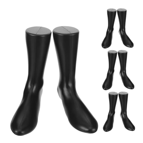 GARVALON 4 Stück Fußform-schuhspanner Fußsocken Schaufensterpuppe Gefälschter Fuß Fußpuppe Für Socken Schmuckfußdisplay Weibliche Fußpuppe Mannequin-fußmodell Fuß-display-modell Plastik von GARVALON