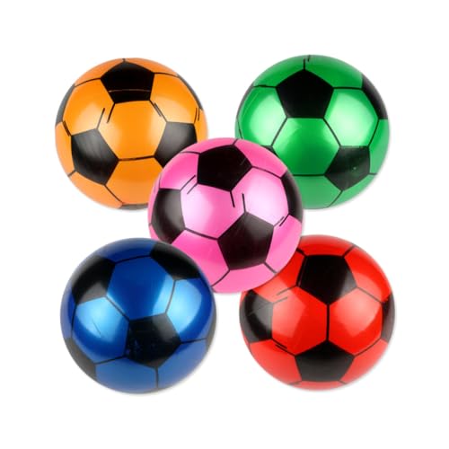 GARVALON 5 Stück Teiliges Aufblasbares Football für Fußball aus Strapazierfähigem PVC Luftgefüllter Gummiball für Drinnen und Draußen Interaktives Sportspielzeug Zufällige Zufällige Farbe GARVALON 5 Stück Teiliges Aufblasbares Football für Fußball aus Strapazierfähigem PVC Luftgefüllter Gummiball für Drinnen und Draußen Interaktives Sportspielzeug Zufällige Zufällige Farbe von GARVALON