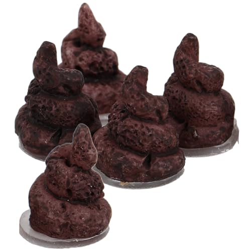 GARVALON 5 Stücke Simulation Poop Spielzeug Poop Gefälschte Poop Streich Spielzeug Poop Party Dekorationen Poop Spielzeug Poop Spiel Mini Poop Spielzeug von GARVALON