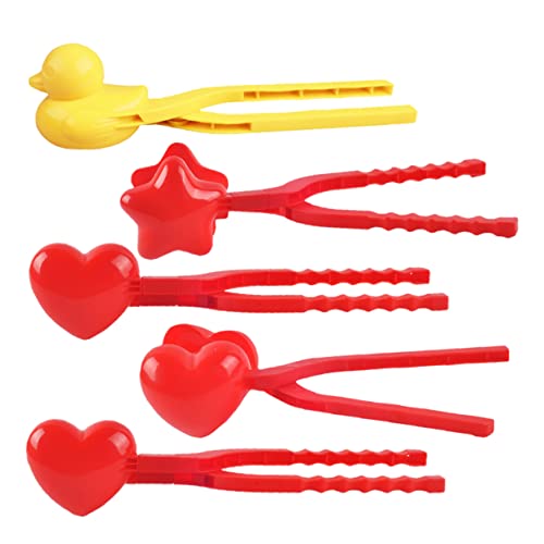 GARVALON 5er Set Kunststoff Schneeball Clips Ideal Für Und Erwachsene Outdoor Winter Spaß Einfache Handhabung Für Perfekte Schneebälle Robust Und Langlebig Perfektes Schneespielzeug von GARVALON