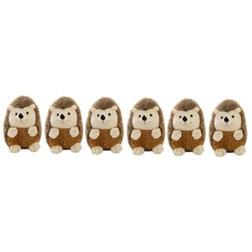 GARVALON 6 STK Plüsch-Igel-Puppe gefülltes Faultier Plüschtier Sammlerstücke von Tierfiguren Puppe in Igelform Kinder Kuscheltier Animal Toys Simulation Igel Plüschtier Cartoon-Plüschpuppe von GARVALON