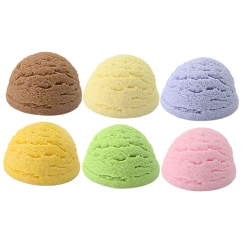 GARVALON 6 Stück Realistische Eiskugel Deko Bunte Eiscreme Requisiten Kleine Imitat Kugeln für Party Deko Schaufenster und Fotorequisiten Vielseitige Eisdielen Attrappen GARVALON 6 Stück Realistische Eiskugel Deko Bunte Eiscreme Requisiten Kleine Imitat Kugeln für Party Deko Schaufenster und Fotorequisiten Vielseitige Eisdielen Attrappen von GARVALON