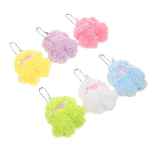 GARVALON 6 Stück Teiliges Kuscheltier Cartoon Plüschtier Hängedekoration Bunte Mischung Geschenk für Party Raumdeko GARVALON 6 Stück Teiliges Kuscheltier Cartoon Plüschtier Hängedekoration Bunte Mischung Geschenk für Party Raumdeko von GARVALON