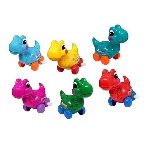 GARVALON Dinosaurier-spielzeugset Aus Kunststoff Zum Aufziehen Für Cartoon-Figur Mit Beweglichem Sicheres Spaßspielzeug Paket Zufällige Farbe von GARVALON