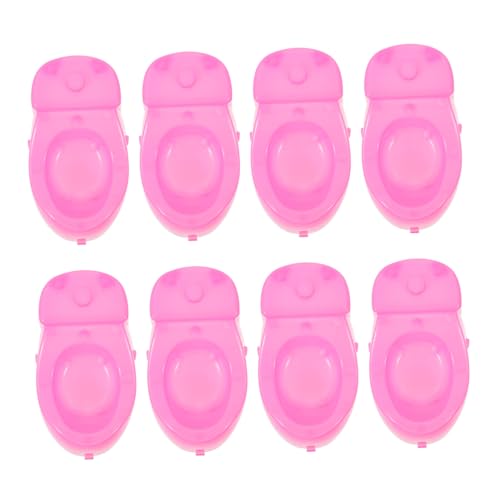 GARVALON 8 Stück Puppentoilette Säuglingsspielzeug Babyspielzeug Puppenbadmöbel Fitness Interaktives Spielzeug Miniatur Toilettenmodell Mini Möbel Mini Handwerk Mini Hausmöbel von GARVALON