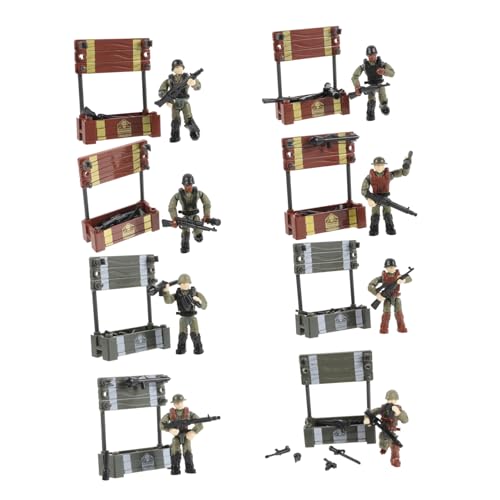 GARVALON 8st Minifiguren Menschen Figuren Spielzeugsoldaten Spielset Flexible Actionfigur Soldatenmodell Mini-Soldaten-Modell Spielzeug Für Soldaten Soldaten-actionfiguren Plastik von GARVALON