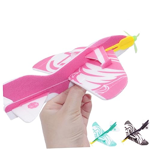 GARVALON 9 Stück 360 Grad Schaumstoff 360 Grad Zusammengebaute Drehflugzeuge Schaumstoffflugzeuge Segelflugzeuge Für Kinder Kidcraft Spielset Kinderspielsets Kinderlernspielzeug von GARVALON