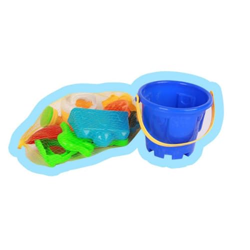 GARVALON 9 Teiliges Strand Set Mit Schloss Sandwerkzeugen Kreativen Cartoon Formen Und Eimer Mehrfarbig Ideal Für Pools Hinterhöfe Und Sandkästen Spielzeug Für Kinder von GARVALON