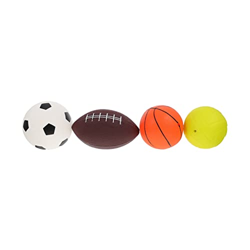 GARVALON Aufblasbarer Ball Für Rugby Und Fußball Spielset Mit Basketball Für Kinder Ideal Für Drinnen Und Draußen Fördert Bewegung Und Spielspaß Buntes Design Leicht Und Tragbar von GARVALON