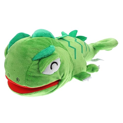 GARVALON Chameleon Handpuppe Interaktive Stoffhandpuppe Für Zur Geschichtenerzählung Puppenspielzeug Für Vorschule Und Kindergarten von GARVALON