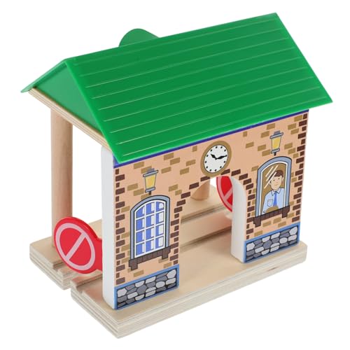 GARVALON Holz-Zug Zubehör Modell Einer Bahnstation Für Junge Mädchen Dekoratives Spielzeug Für Holzeisenbahnen Stabil Und Langlebig Für Kreative Spielwelten GARVALON Holz-Zug Zubehör Modell Einer Bahnstation Für Junge Mädchen Dekoratives Spielzeug Für Holzeisenbahnen Stabil Und Langlebig Für Kreative Spielwelten von GARVALON