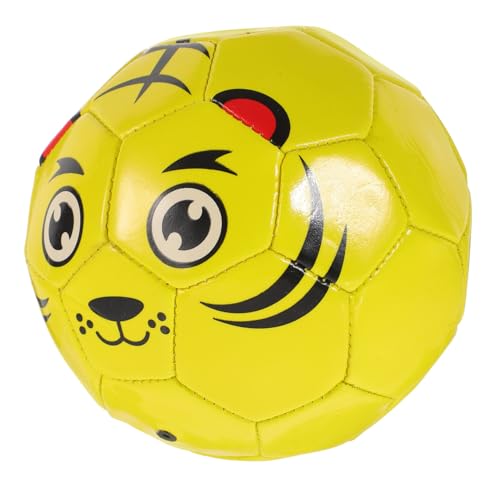 GARVALON Eltern-Kind-Fußball kinderball Kinder Fussball fussballspiel Indoor Fussball Pädagogisches Spielzeug Wettkampf-Fußball Ballzubehör für Kinder Fußball Ball Übungsball Pu Yellow von GARVALON