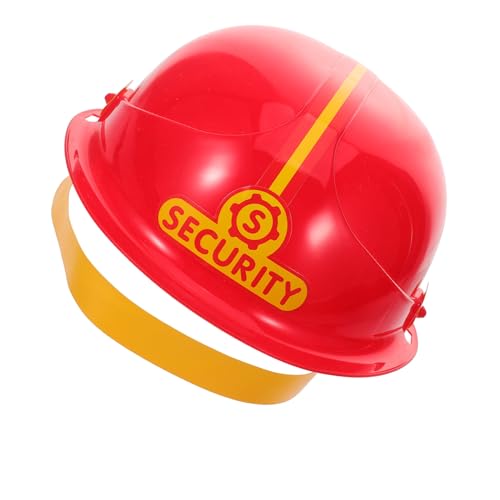 GARVALON Engineering Hut Spielzeug Feuerwehrmann Kostüm Zubehör Cosplay Feuerwehr Helm Feuerwehrmann Kostüm Prop Feuerwehrmann Kostüm Zubehör Cosplay Kinder Hüte Party Requisiten Gelber von GARVALON