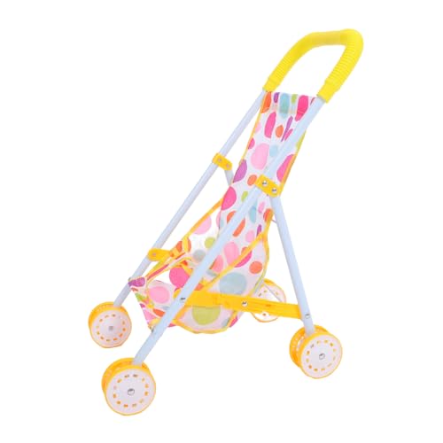 GARVALON Faltbarer Puppenwagen Für Babypuppen Spielzeugwagen Mit Zusammenklappbarem Rahmen Ideal Für Kinder Robust Und Leicht Perfekt Für Unterwegs Und Zu Hause von GARVALON