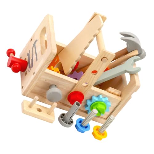 GARVALON Früherziehung Werkzeugset Für Kinder Lernspielzeug Mit Bohrmaschine Rollenspielwerkzeuge Für Kleinkinder 1 Set Pädagogisches Spielzeug von GARVALON