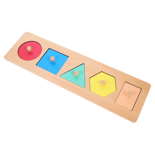 GARVALON Geometrisches Kleinkindspielzeug Puzzle Kinderspielzeug Kinderspielzeug Kleinkindspielzeug Kinderpuzzles Puzzlebrett Formsortierspielzeug Für Kleinkinder Formenpuzzle von GARVALON