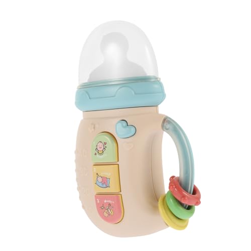 GARVALON Geschichte Maschine leuchtspielzeug glowingtoy Safe Toy Flasche Schüttelglocke Spielzeug Babyflasche Musikspielzeug neugeborenes Spielzeug Babyphone Spielzeug Plastik Rosa von GARVALON