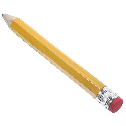 GARVALON Großer Holzbleistift Großer Bleistift Extra Große Bleistifte Neuheit Bleistift Cartoon-bleistifte Bleistifte Für Mädchen Zeichenstift Ästhetische Bleistifte PVC-Folie Yellow von GARVALON