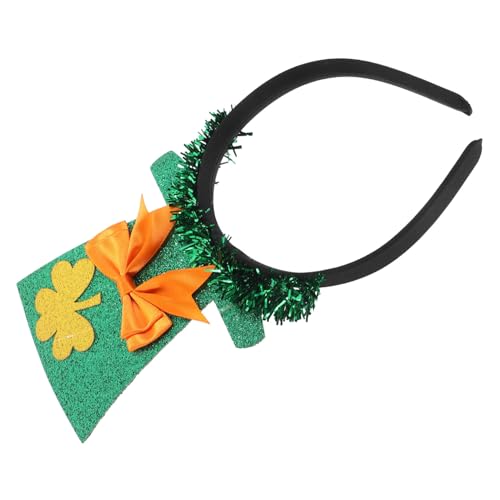 GARVALON Grünes Zylinder-stirnband Haarschmuck Für Frauen Festival-party-dekor St. Patricks Haarspange Kopfbedeckung Für St. Patricks Day Kopfschmuck Für St. Patricks Green Grüßen von GARVALON