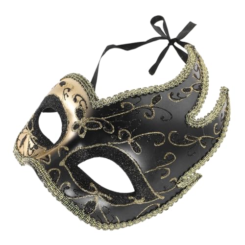 GARVALON Halbmaske Im Antiken Stil für Maskerade Karnevalsmaske Im Vintage-stil Bequemes Kunststoffmaterial von GARVALON