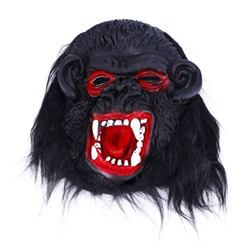 GARVALON Halloween Maske Gruselige Gorilla Maske Für Kostümpartys Geistermaske Für Karneval Und Halloween Veranstaltungen Ideal Für Film Und Theaterauftritte von GARVALON