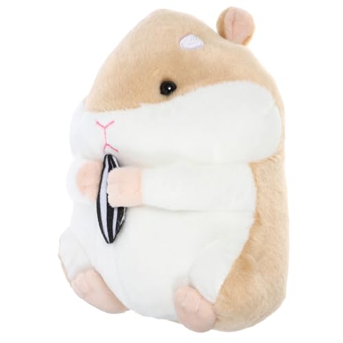 GARVALON Hamster Stoffpuppe 23 cm Bezauberndes üschiges Spielzeug Für Kinder Und Kleinkinder Niedliche Cartoon Design Ideales Und Charmante Heimdekoration von GARVALON