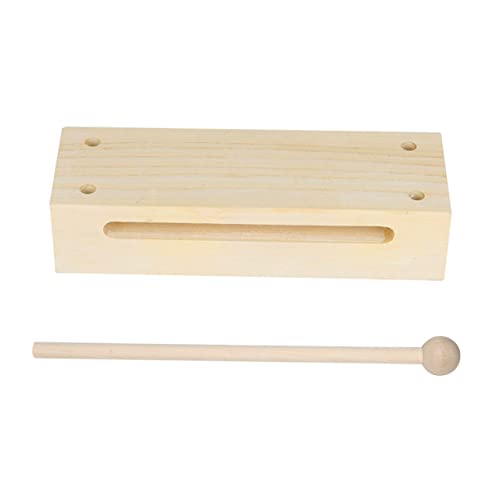 GARVALON Holz Percussion Block Dual Tone Musikinstrument Kinder Musikspielzeug Montessori Holzspielzeug Für Kleinkinder Rhythmus Spielzeug Ab 3 Jahren von GARVALON