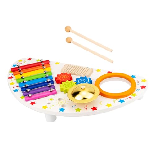 GARVALON Holzspielzeug Babyspielzeug Set Musikinstrumente Für Kinder Montessori Instrumente Interaktive Spielwürfel Mit Klang 1 Satz Aus Für Kreative Spielstunden von GARVALON