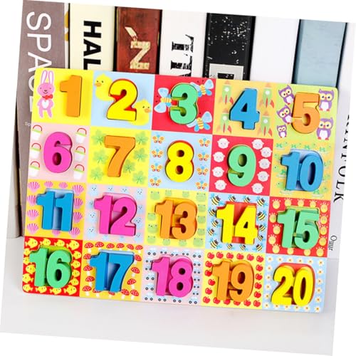 GARVALON Holzspielzeug Zahlenpuzzle Bunte Lernbausteine Kognitive Frühförderung Ab Jahre Sicher Geschliffen Farbenfrohes Montessori GARVALON Holzspielzeug Zahlenpuzzle Bunte Lernbausteine Kognitive Frühförderung Ab Jahre Sicher Geschliffen Farbenfrohes Montessori von GARVALON