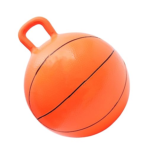 GARVALON Hüpfball Aufblasbarer Sprungball Basketball Form Ideal Für Drinnen Und Draußen Fördert Die Bewegung Und Den Spielspaß Für von GARVALON