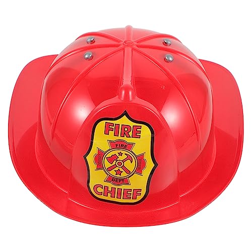 GARVALON Kinder Feuerwehrmann Hut Aus Feuerwehrmann Helm Für Kinder Ideales Cosplay Accessoire Für Feuerwehrmann Kostüme Spielzeug Hut Für Rollenspiele Und Kinderfeste von GARVALON