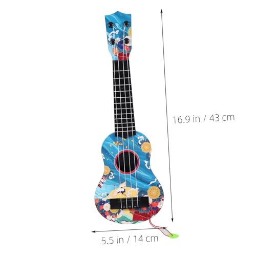 GARVALON Ukulele Spielzeug für Kinder Kleiner Gitarrenspielzeug Musikalisches Lernspielzeug Kunststoff Ukulele Kindergitarre für Anfänger GARVALON Ukulele Spielzeug für Kinder Kleiner Gitarrenspielzeug Musikalisches Lernspielzeug Kunststoff Ukulele Kindergitarre für Anfänger von GARVALON