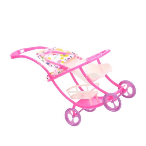 GARVALON Baby Spielzeugwagen Spielzeug Kinderwagen Kinderwagen Puppe Babyspielzeug Spielzeug Babyauto Mini- - Plastik Rosa von GARVALON