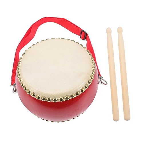 GARVALON Kuhhaut Schlagzeug Percussion Instrument Für Musikalische Früherziehung Ideal Für Fördert Kreativität Und Motorik Sicheres von GARVALON