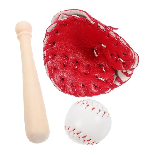 GARVALON Mini Baseball Rot Miniatur Baseballhandschuh Ball Miniatur Sportdekoration für Puppenhaus und Rollenspiel Leicht Stabil Kreative Mini sportornamente GARVALON Mini Baseball Rot Miniatur Baseballhandschuh Ball Miniatur Sportdekoration für Puppenhaus und Rollenspiel Leicht Stabil Kreative Mini sportornamente von GARVALON