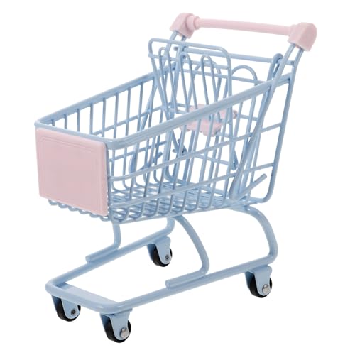 GARVALON Mini Einkaufswagen Kleine Schubkarre Kinderwagen Für Kleinkinder Mini Einkaufswagen Miniatur Kinder Süßigkeitenwagen Supermarkt Wagen Spielzeug Mini Rollwagen Schubkarre von GARVALON