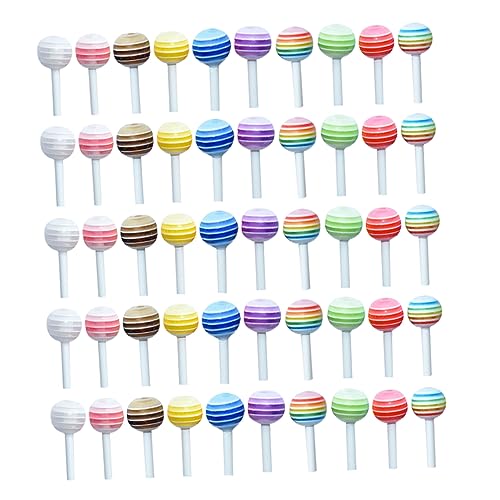 GARVALON Mini Lollipop Modelle Kunststoff Buntes Lutschermodell Mini House Decors Mini Lollis Deko von GARVALON