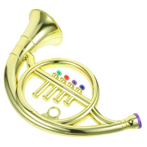 GARVALON Musikspielzeug Für Kinder Spielzeug Lustiges Spielzeughorn Kinderhornzubehör Trompete Lustiges Horn Waldhorn Mini Interessantes Horn Sicheres Horn Schönes Spielzeughorn von GARVALON