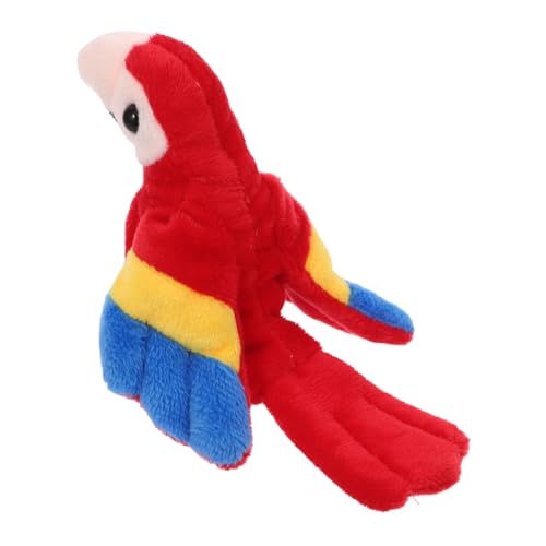 GARVALON Papageien-fingerpuppe Vogelpuppe Tierpuppen Hand Handpuppen Für Kleinkinder 1-3 Vogel Stofftier Kolibri Stofftier Fingerpuppen Vogel Taubenstofftier Puppen Papagei Handpuppe Plüsch von GARVALON