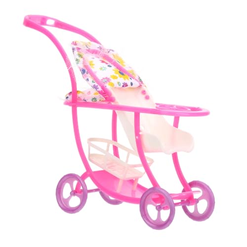 GARVALON Puppenbuggy Spielzeug Kinderwagen Klappbar Mit Waschbarem Bezug Robuster Puppenwagen Für Kleinkinder Perfekt Für Puppen Spielzeug Kinderwagen von GARVALON