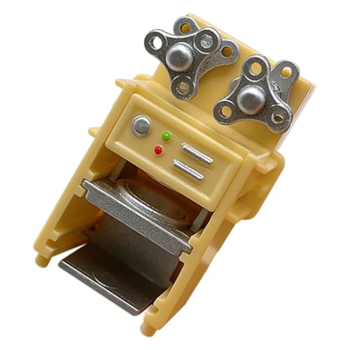 GARVALON Puppenhaus Spielzeug Für Getränkeautomaten Küchenspielzeug Miniaturmodell Zubehör Für Puppenhäuser Miniatur-Dinge Spielset Für Die Kinderküche Minigerät Miniaturmöbel Yellow Acryl von GARVALON