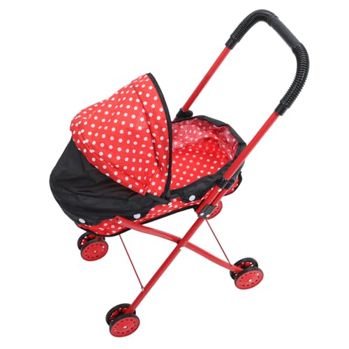 GARVALON Puppenwagen Kleines Kinderwagenspielzeug Babyspielzeug Mini-aufbewahrungswagen Auto Puppenhauszubehör Spielzeug-babyzubehör Für Puppen Kleinkinder Puppensachen Oxford-Stoff von GARVALON