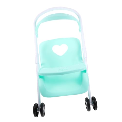 GARVALON Puppenwagen Spielzeug für Kinder kinderspielzeug Stroller Accessories Spielzeug Kinderwagen kinderknallzeug Spiel Kinderwagen Spielzeug Spielen Spielhauszubehör Plastik Light Green von GARVALON